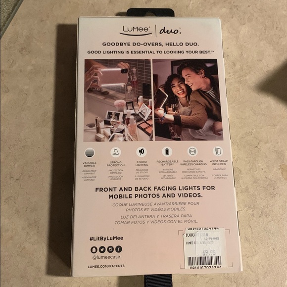 Lumee iPhone case NEW marble lighted xs x - Picture 2 of 2